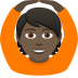 🙆🏿 person gesturing OK: dark skin tone display on JoyPixels